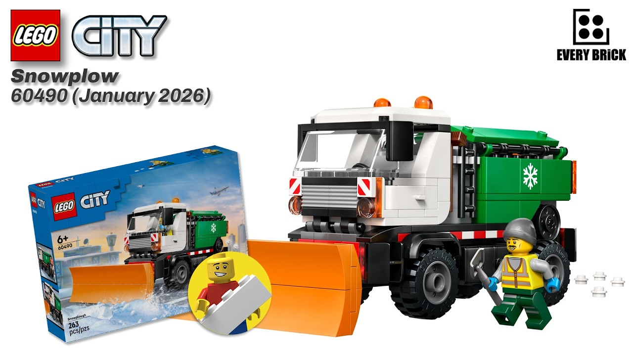 LEGO City - Snowplow - 60490 Speed Build (60fps)