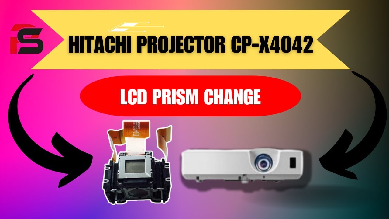 Hitachi cp-x4042wn lcd prism change ! LCD Panel Change ! CCD Change ! Hitachi projector service !