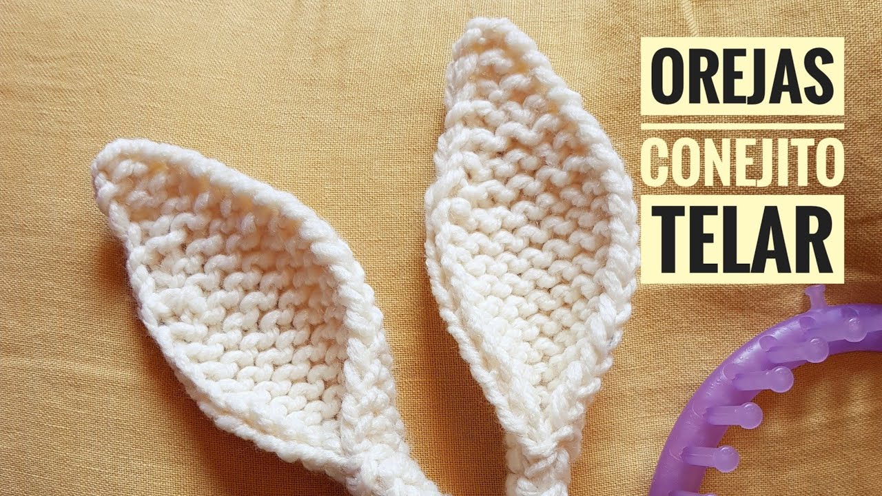 Como tejer orejas de conejito en telar (Tutorial DIY)