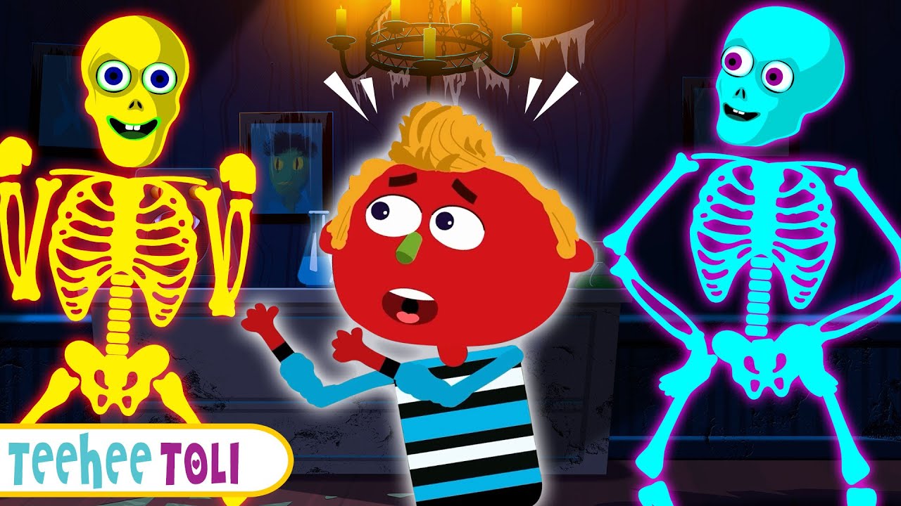 👻 Ek Chota Skeleton Ki Party 💀 | 👻 Spooky Nursery Rhymes 🧟‍♂️ | Teehee Toli