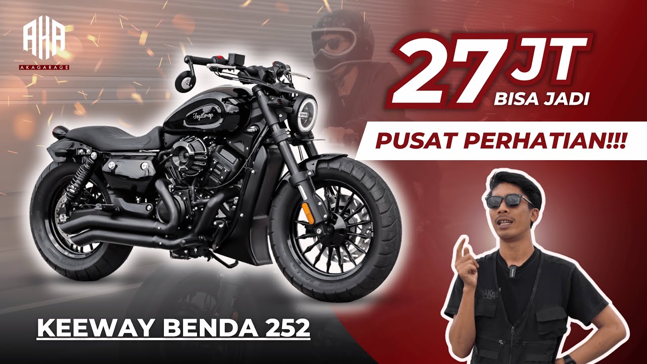 CUSTOM KEEWAY BENDA V252c ALA HARLEY SPOSTER!!! || by akagarage