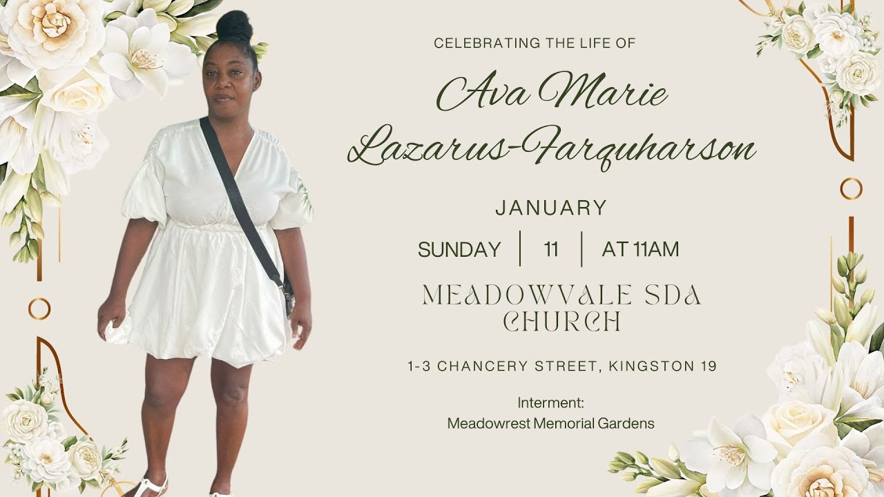 COMMITTAL SERVICE FOR THE LATE AVA MARIE LAZARUS-FARQUHARSON