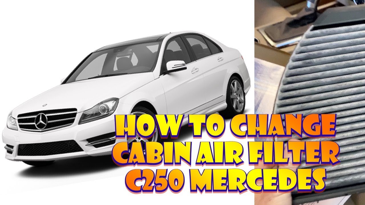 Как заменить салонный фильтр на Mercedes C250 2014 года