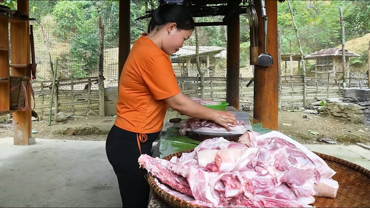 誰說豬肉只能凍？用這種方法處理后封壇保存，比鮮肉還香！ #农村生活 #乡村建造 #农家美食 #农场日常 #乡村致富
