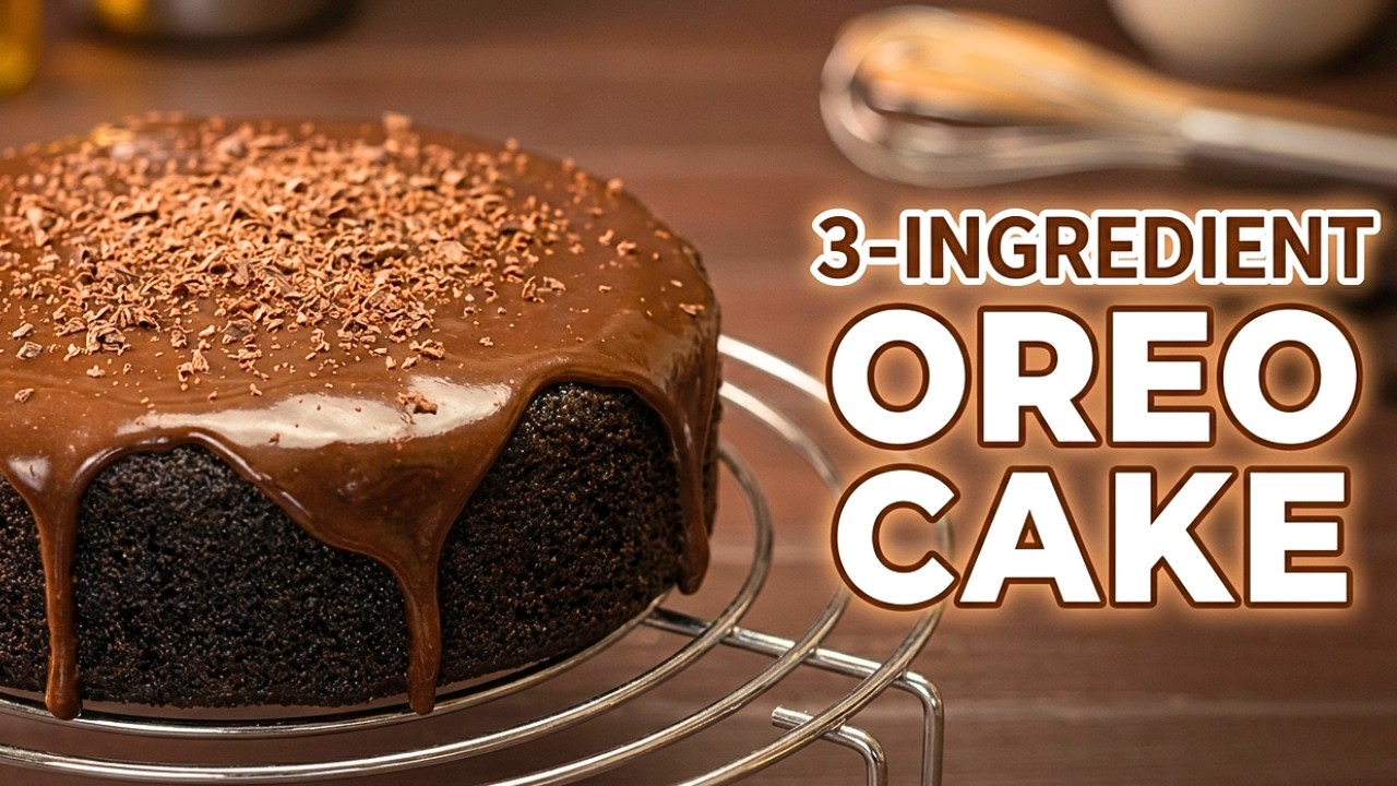 3 Ingredient Сhocolate Oreo Cake | No Oven, No Eggs!