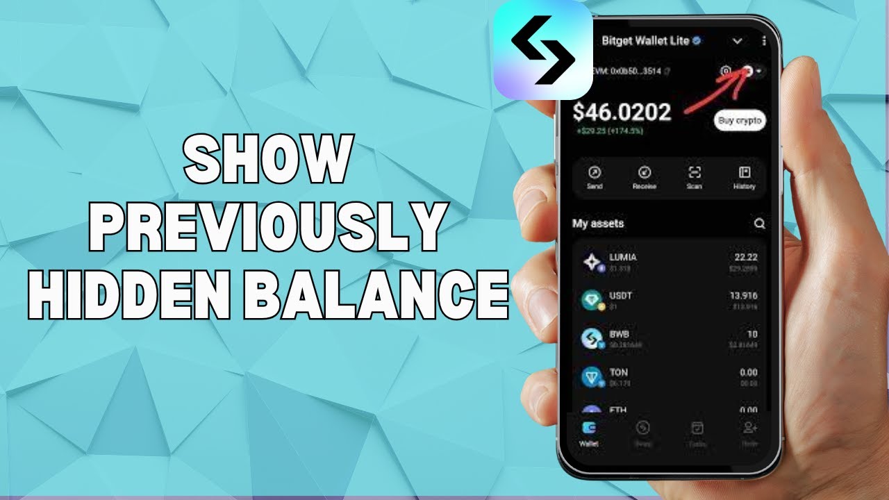 HOW TO SHOW HIDDEN BALANCE ON BITGET WALLET APP