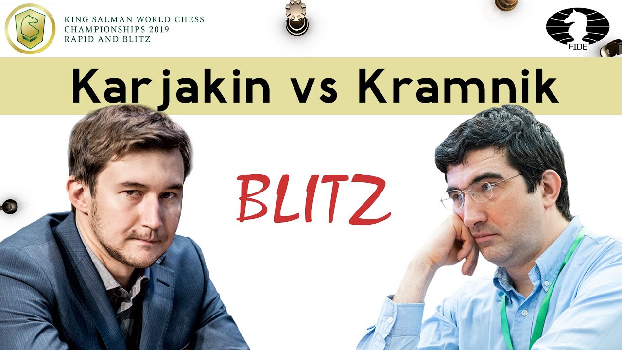 Clash of two Russian heavyweights | Sergey Karjakin vs Vladimir Kramnik | World Blitz 2019 |