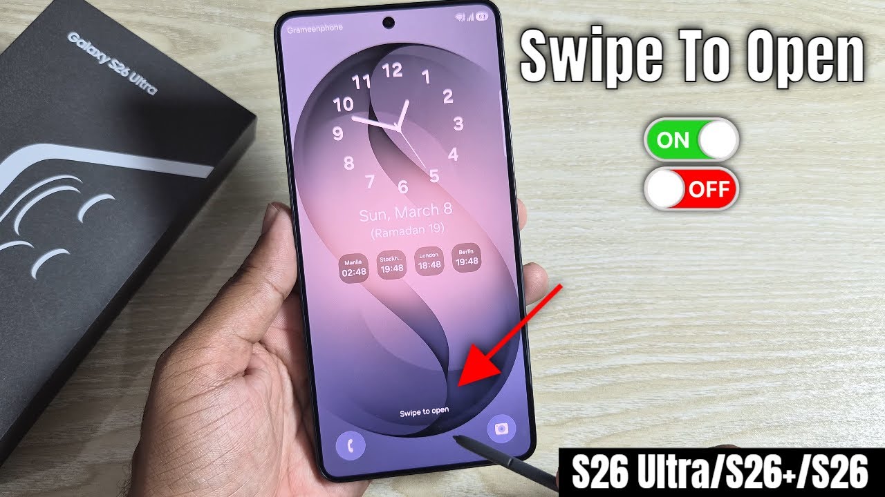Samsung Galaxy S26 Ultra/S26+: Как отключить функцию открытия Samsung с помощью свайпа