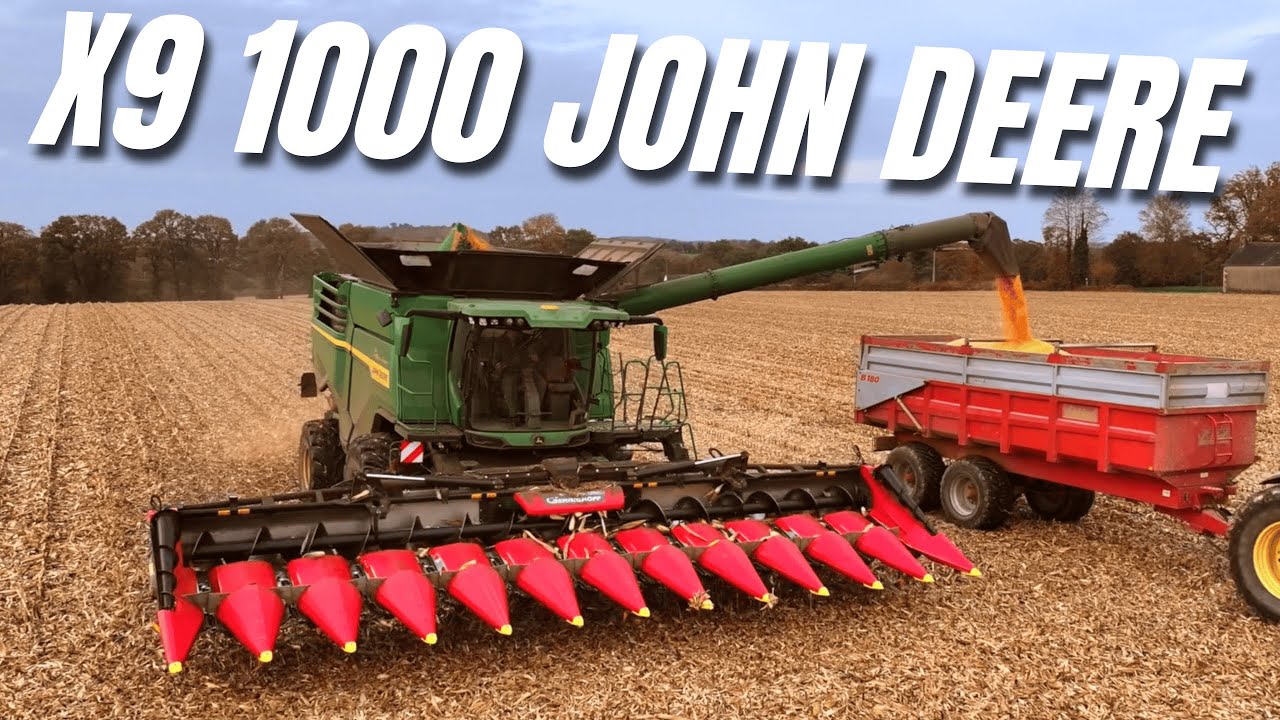 MOISSON DE MAÏS AVEC LA X9 1000 : RÉCOLTE XXL ! 🌽🔥#msequipement #johndeere