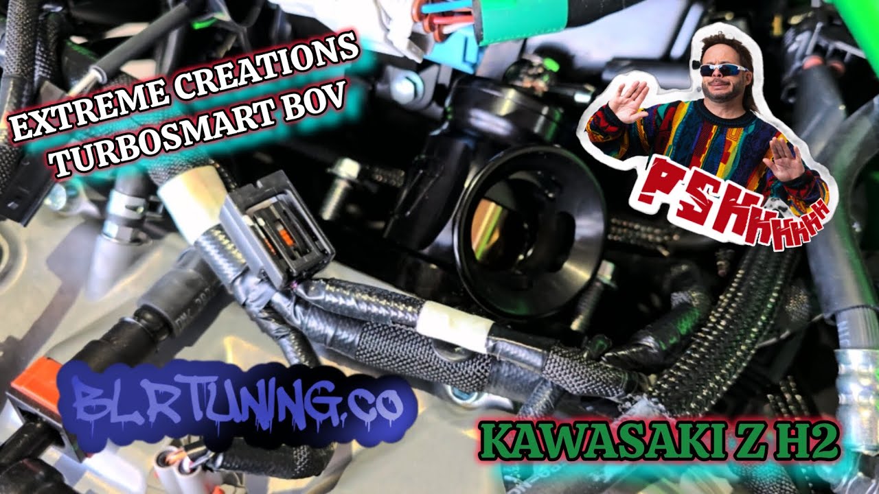 KAWASAKI Z H2 EXTREME CREATIONS TURBOSMART BLOW OFF VALVE INSTALL