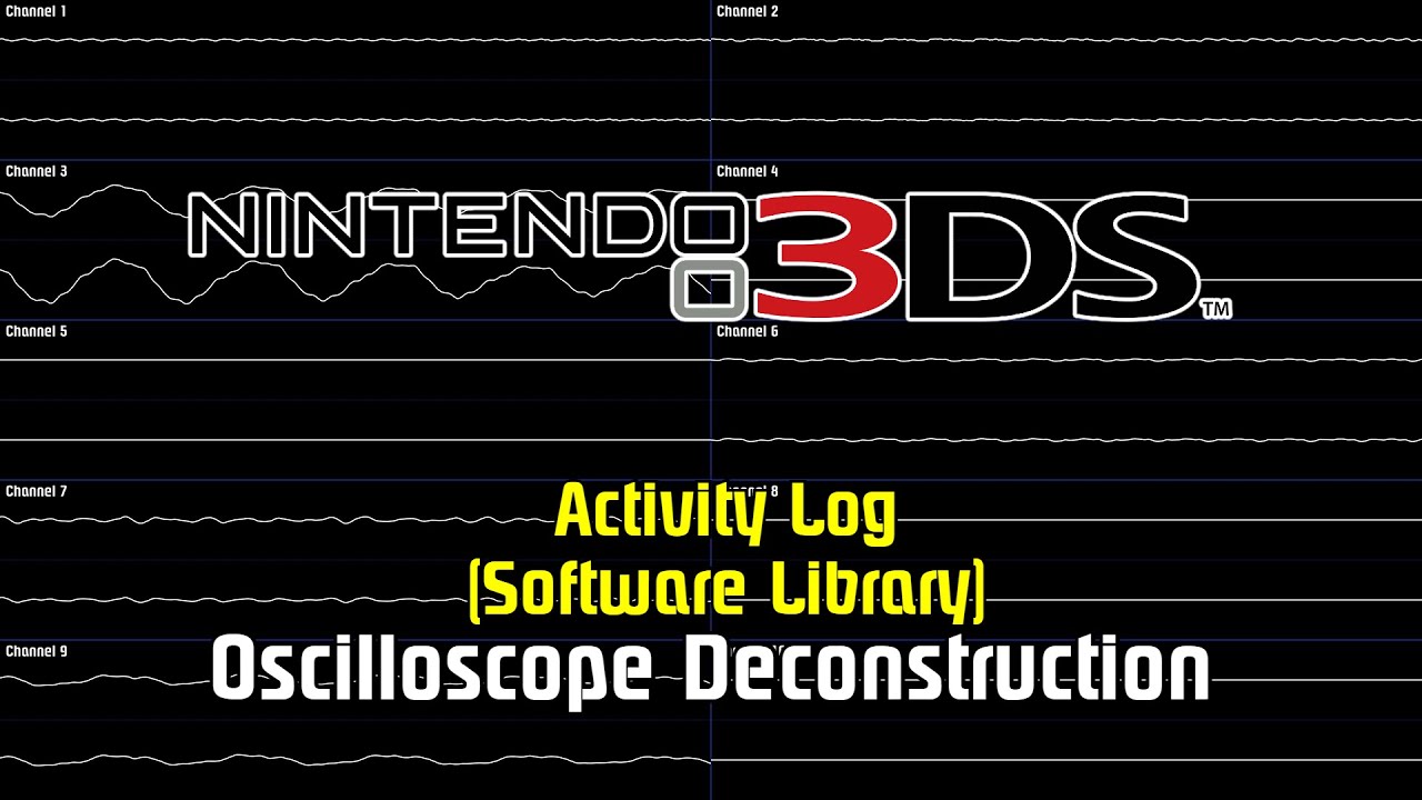 Nintendo 3DS - Activity Log (Software Library) [Oscilloscope Deconstruction]
