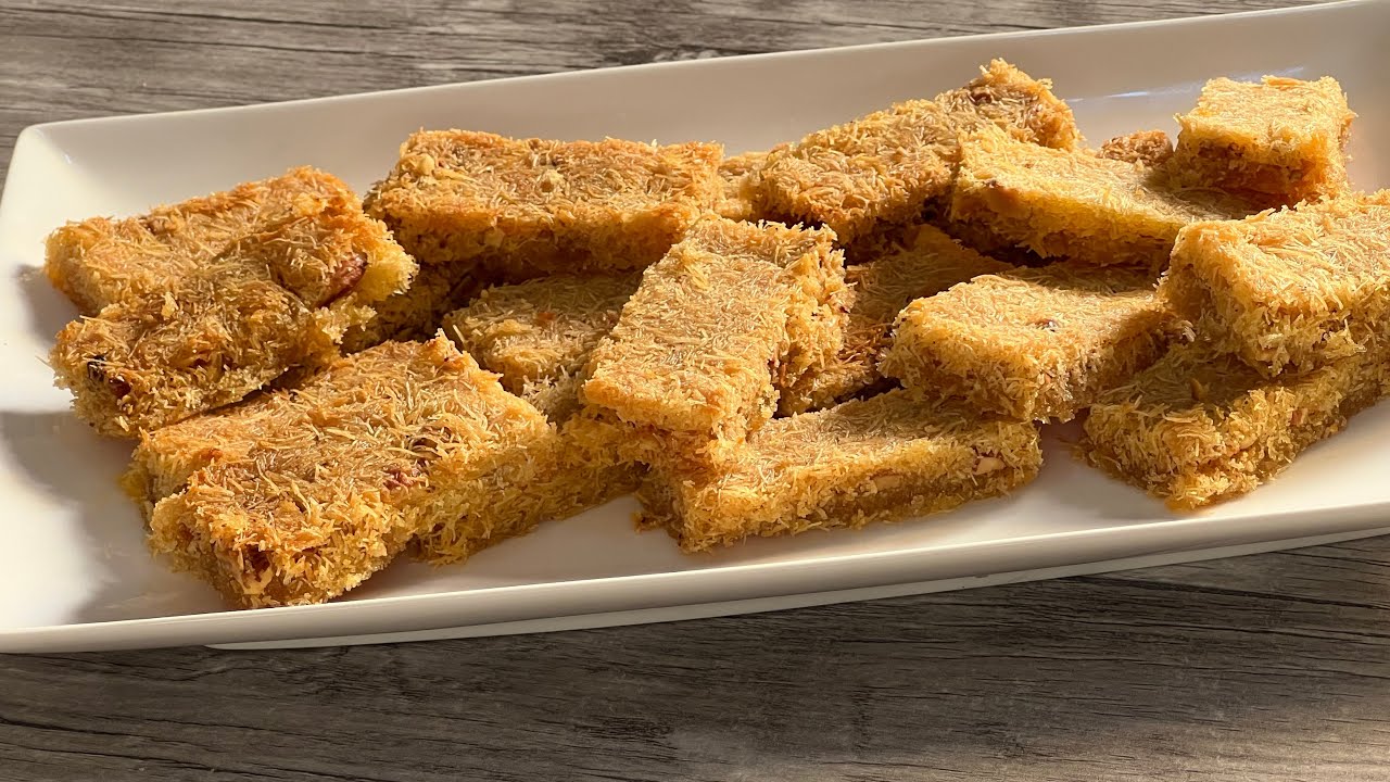 طريقه عمل كنافه بالمكسرات بطعم لذيذ