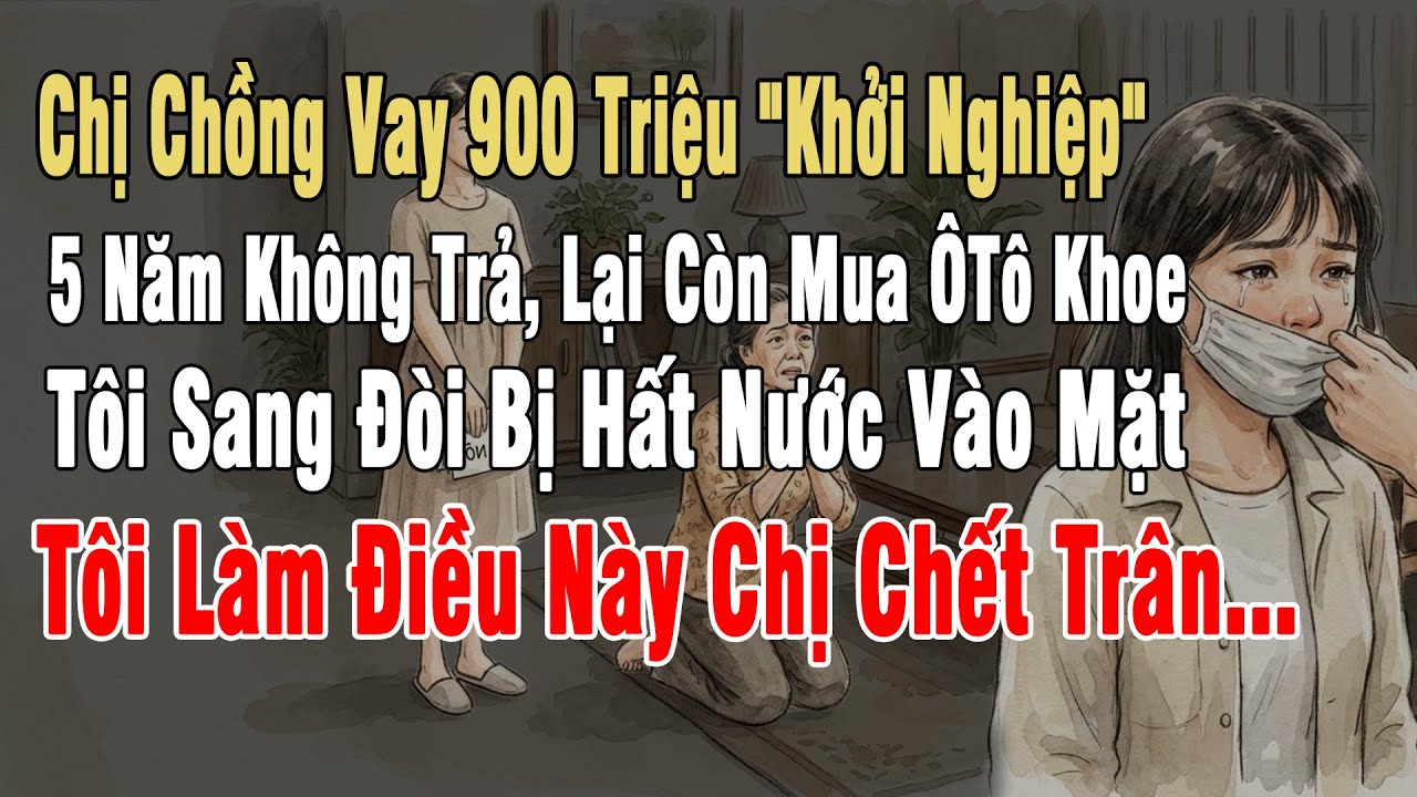 Chị Chồng Vay 900 Triệu 5 Năm Không Trả, Lại Còn Mua Xe Hơi, Tôi Sang Đòi Nợ Bị Chị Ta Hắt Nước...