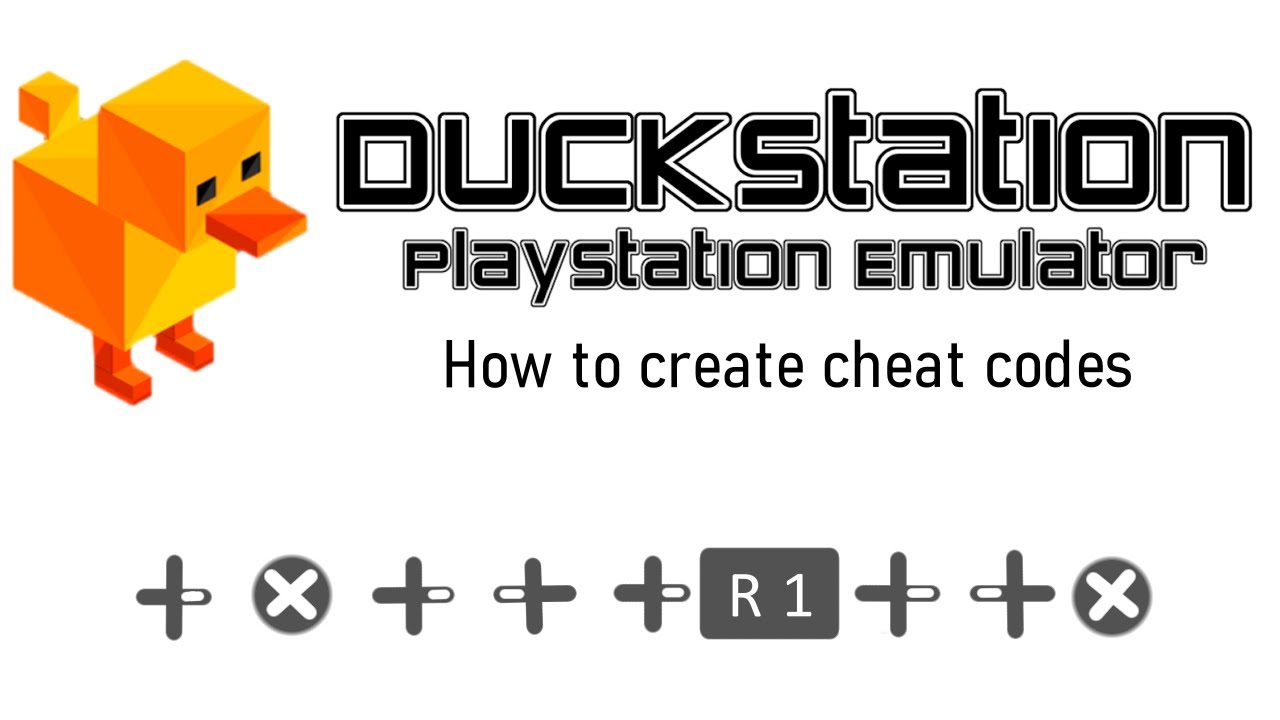 Create Cheats in duckstation
