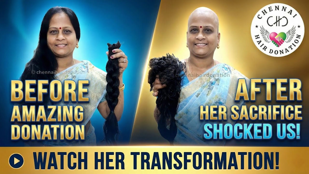 School Teacher Headshave • Indian Women Headshave 2025 Latest • @chennaihairdonation