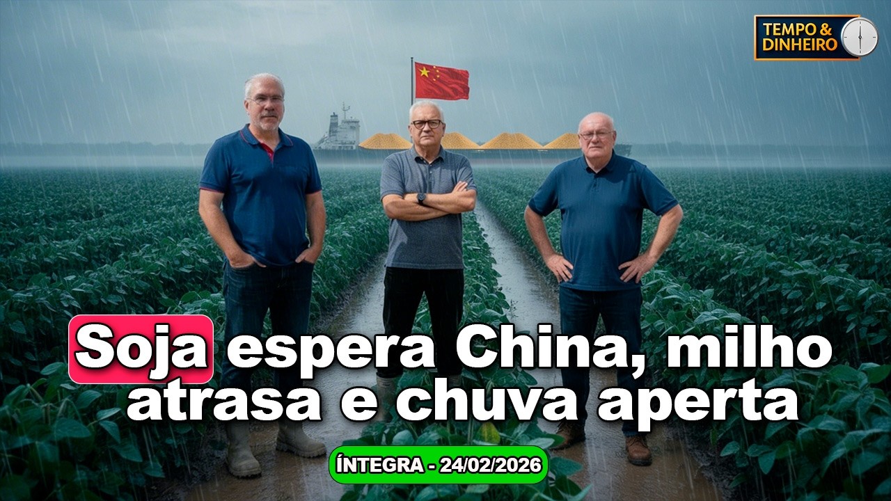 Soja espera China, milho atrasa e chuva aperta: mercado e clima sob pressão