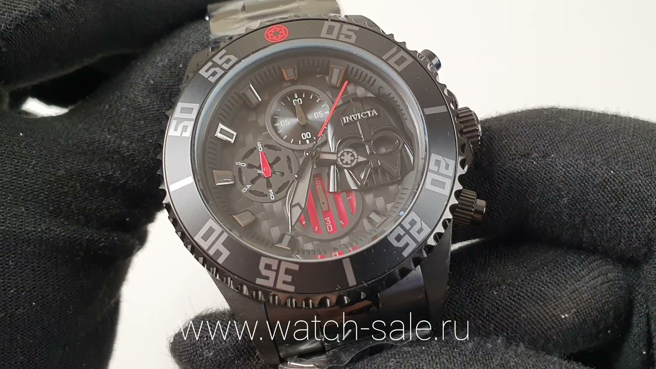 Часы мужские кварцевые Invicta Star Wars Darth Vader 34624