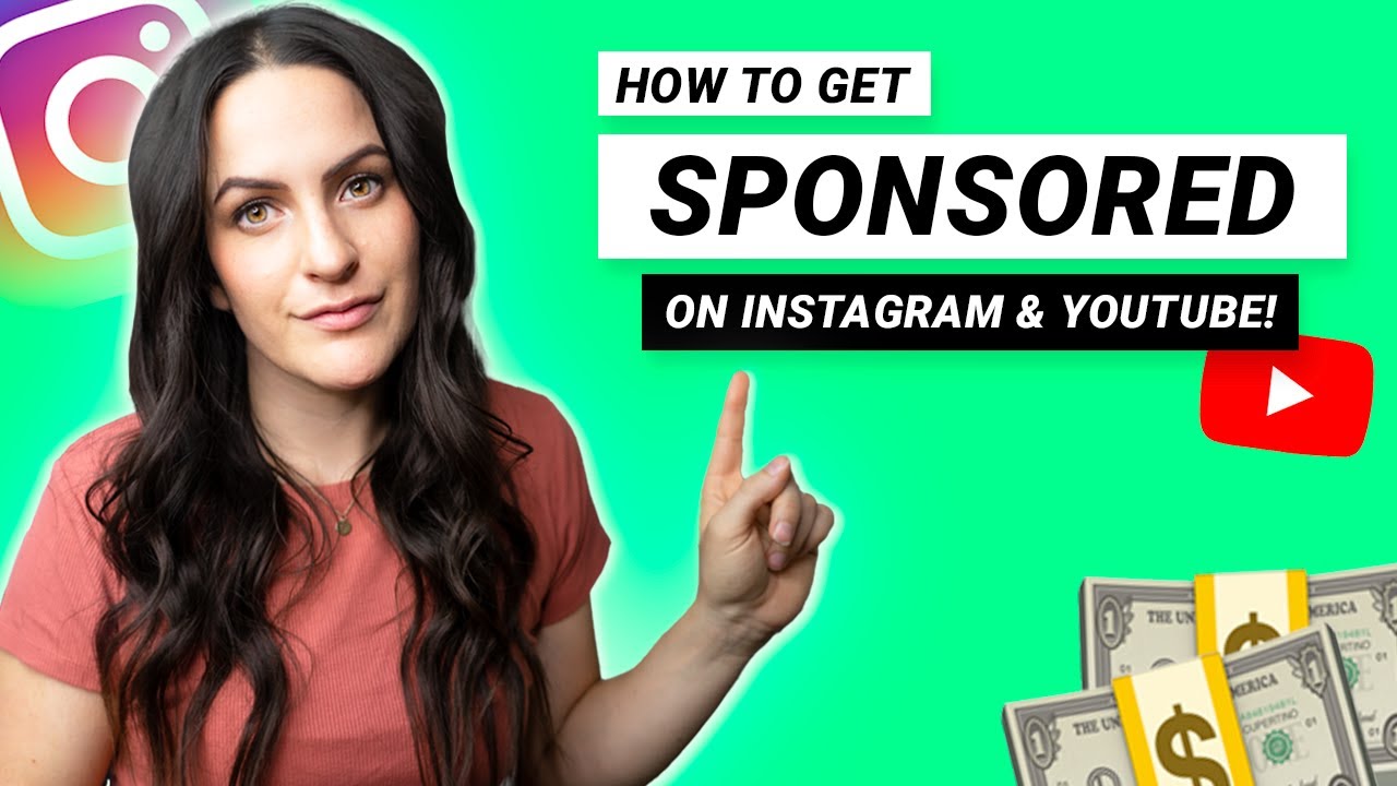 HOW TO GET SPONSORED ON INSTAGRAM & YOUTUBE (7 Secrets!)