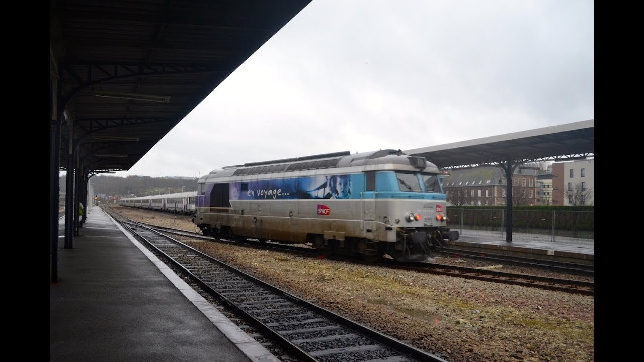 [HD] le Train Paris Dieppe : Manœuvres au terminus Dieppois