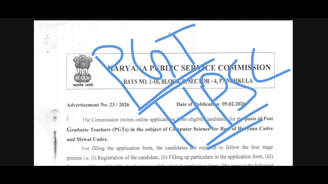 HPSC🔥 PGT NEW VACANCY 2026 FOR CS/HPSC PGT CS RESULT 🥺/HPSC PGT SELECTION CRITERIA BIG PROBLEM 