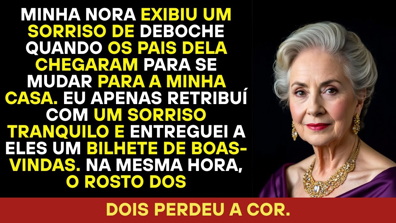A esposa do meu filho falou: Seu lar é perfeito pros meus pais; mudam amanhã.