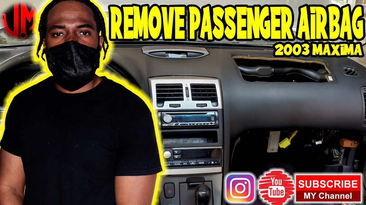 How to replace passenger airbag 2000-03 nissan maxima