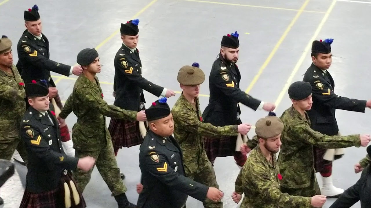 Minto Armouries 2018 Remembrance Day Unit March-Off