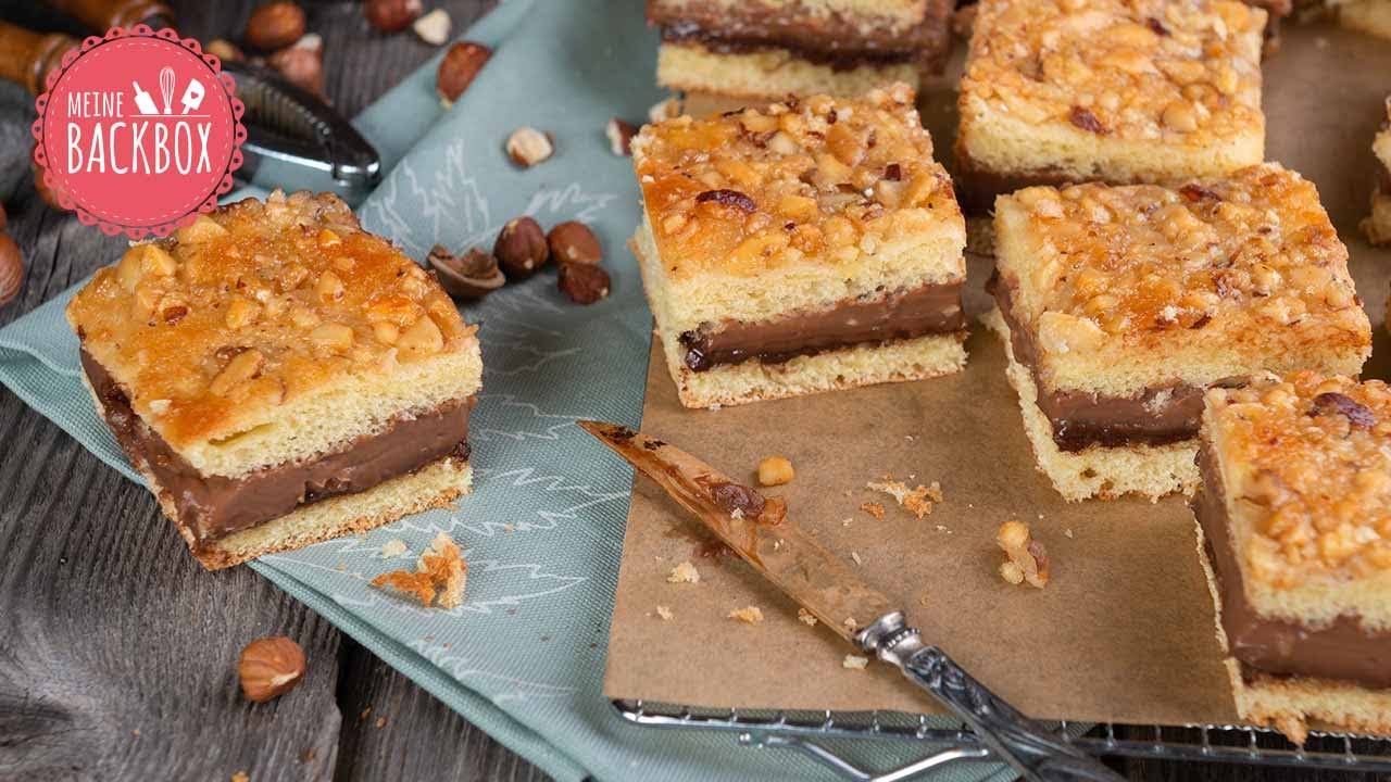 Nuss-Kakao Bienenstich mit dunkler Puddingcreme  |  Herbstzeitlose Klassiker Box von Meine Backbox
