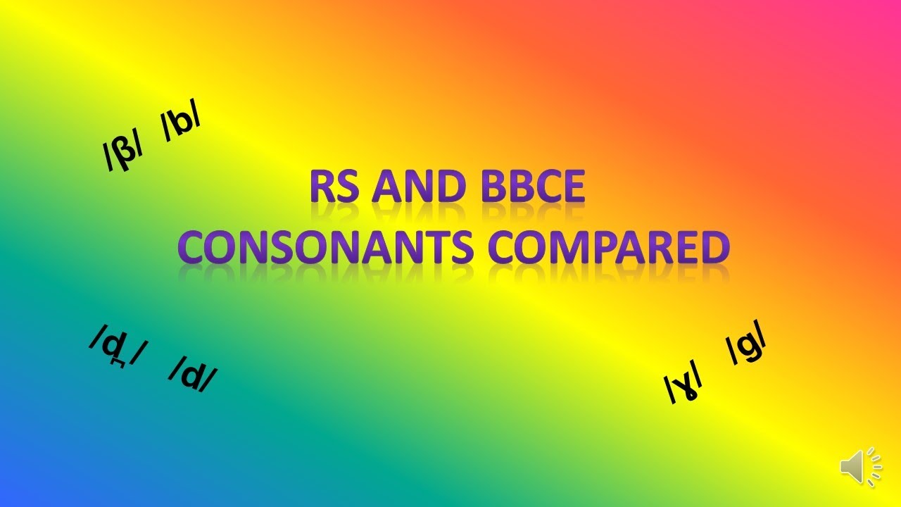 Rioplatense Spanish and BBC English consonants compared