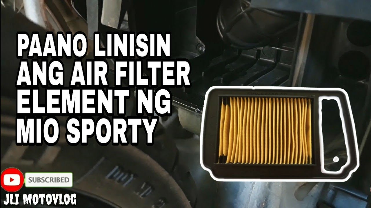 PAANO LINISIN ANG AIR FILTER ELEMENT NG MIO SPORTY