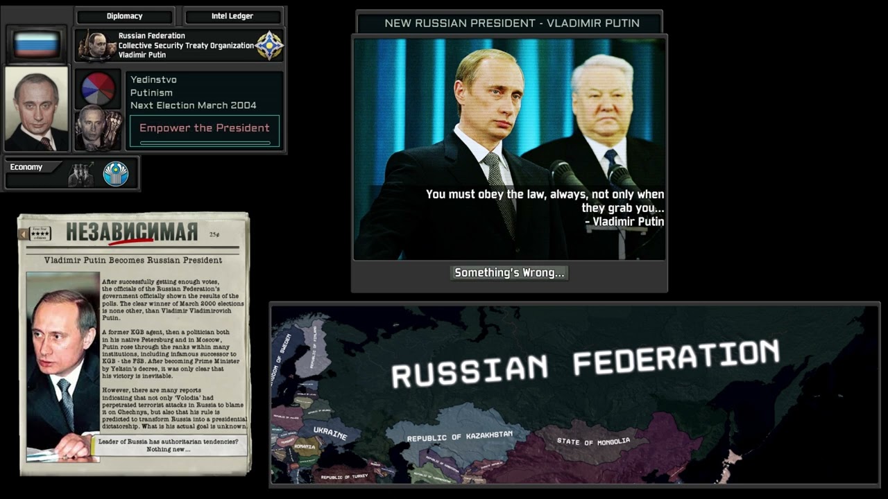 The Third Millenium: The End of An Era [TNO/OTL] - Putin's Presidency Super Event