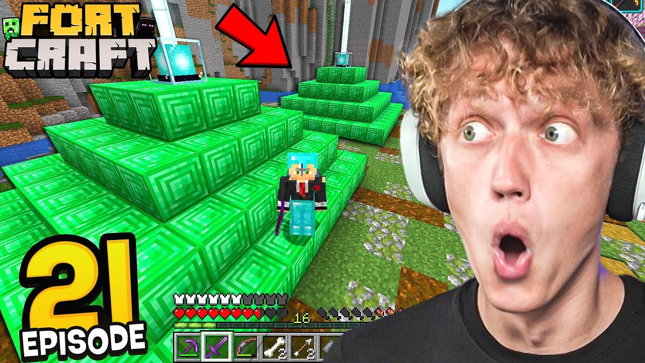 FortCraft #21 - I GOT DOUBLE BEACONS! (base upgrades)