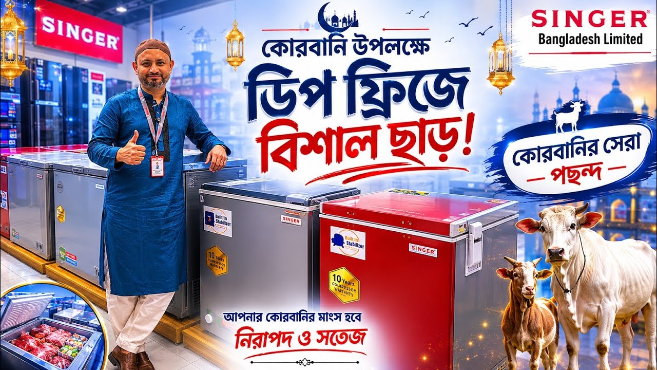 Singer Deep Freezer Price In Bangladesh 2026🔥 Singer Deep Freezer😱 Singer Deep Fridge Price Bangl...