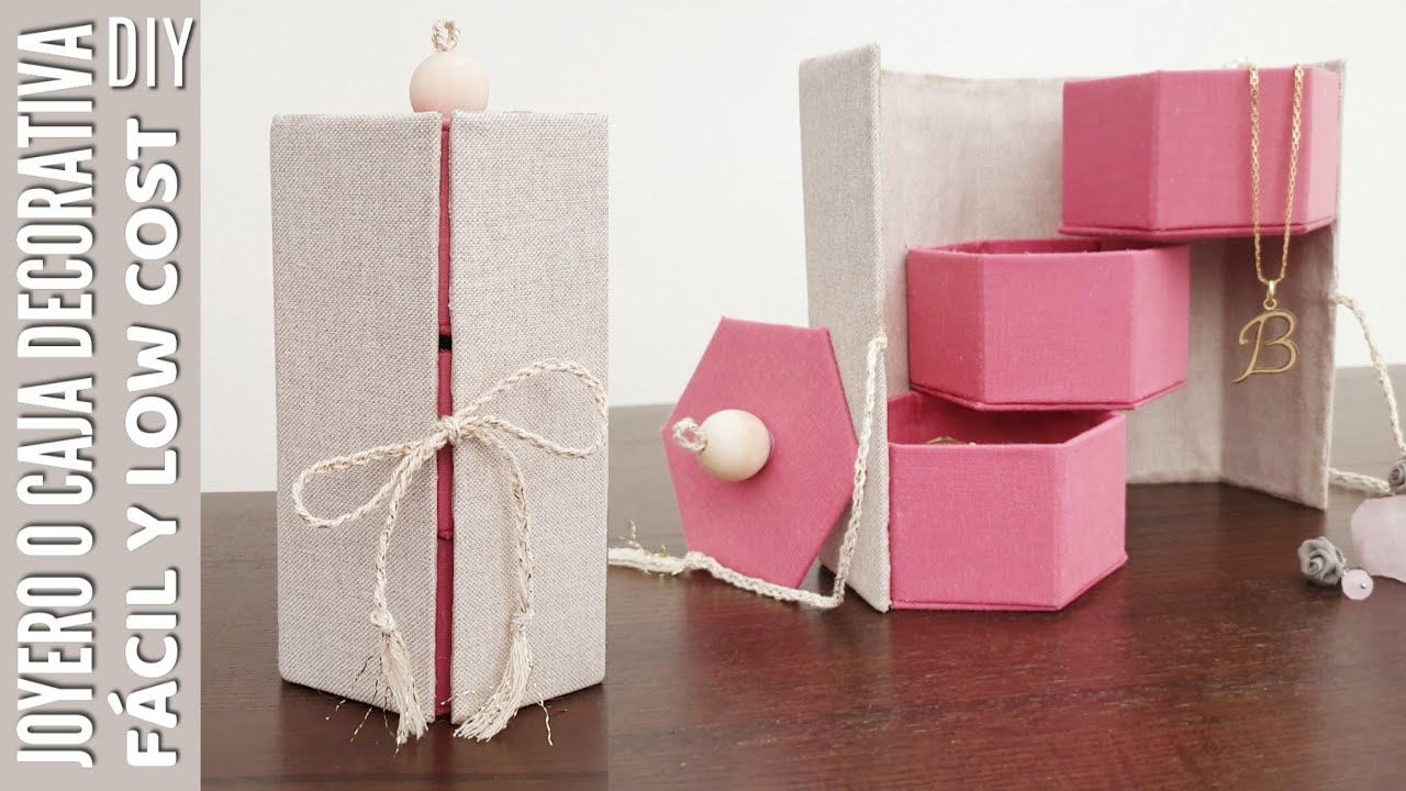 DIY COMO HACER JOYERO RECICLANDO CARTÓN | JOYERO O CAJA DECORATIVA FÁCIL Y LOW COST