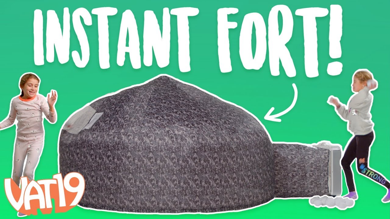 Make an Inflatable Fort in seconds [The AirFort]
