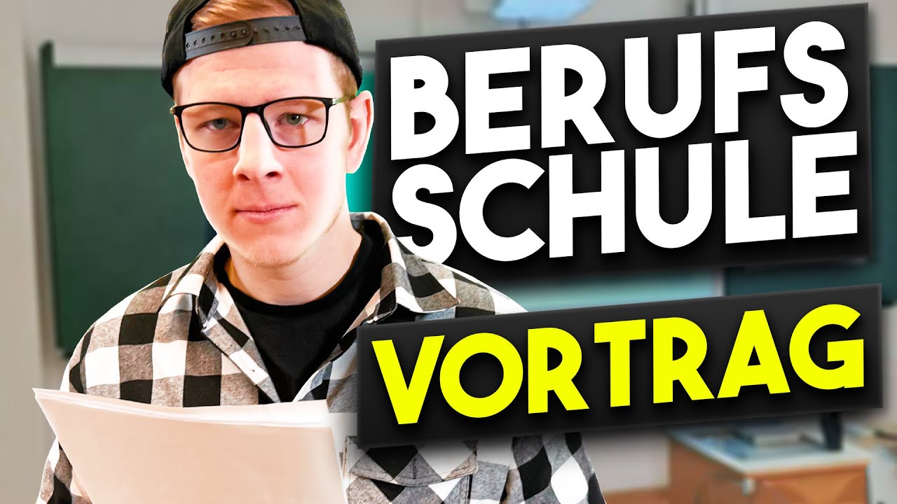 Vortrag halten in der Berufsschule.
