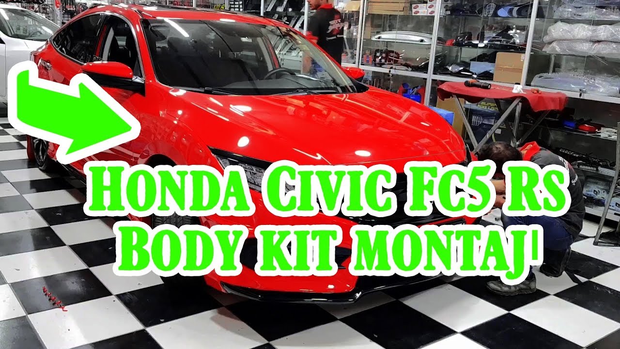 Honda Civic Fc5 Rs (Kırmızı)  **34 BDF 081** Turbo Body Kit Uygulaması ŞNT GARAGE ŞENTÜRK OTOMOTİV