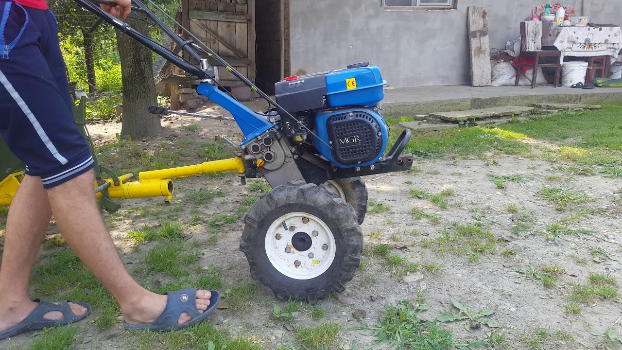 Pornire motocultor  mgr  210 cc  7 cp după înlocuire bujie ngk și  spălare  carburator