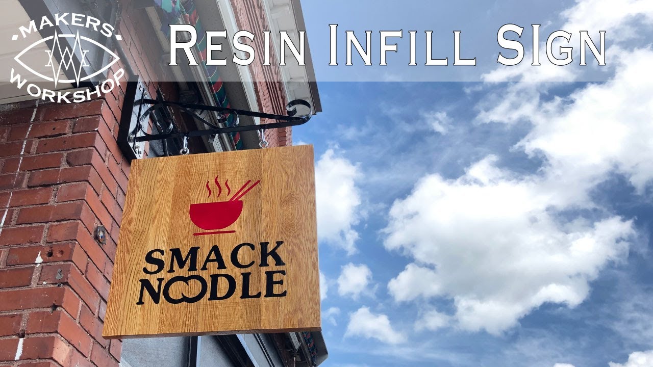 Making A Solid Wood Sign with Resin Infill // How-To Builds