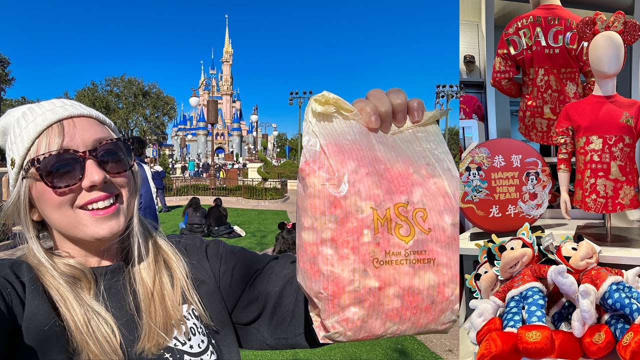 Magic Kingdom NEW Strawberry Popcorn, Riding Mines & Mountains, Valentine's & Lunar New Year Goodies