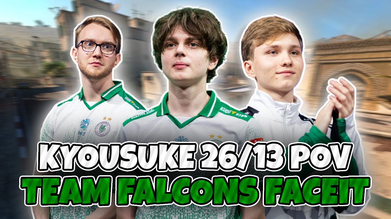 When Falcons Queue FACEIT!!! CS2 POV Kyousuke (26/13) (dust2) | Counter-Strike 2 Faceit