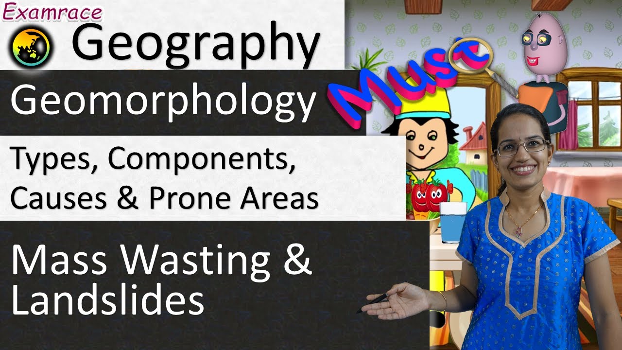 Mass Wasting and Landslides - Types, Components, Causes and Prone Areas | Geography