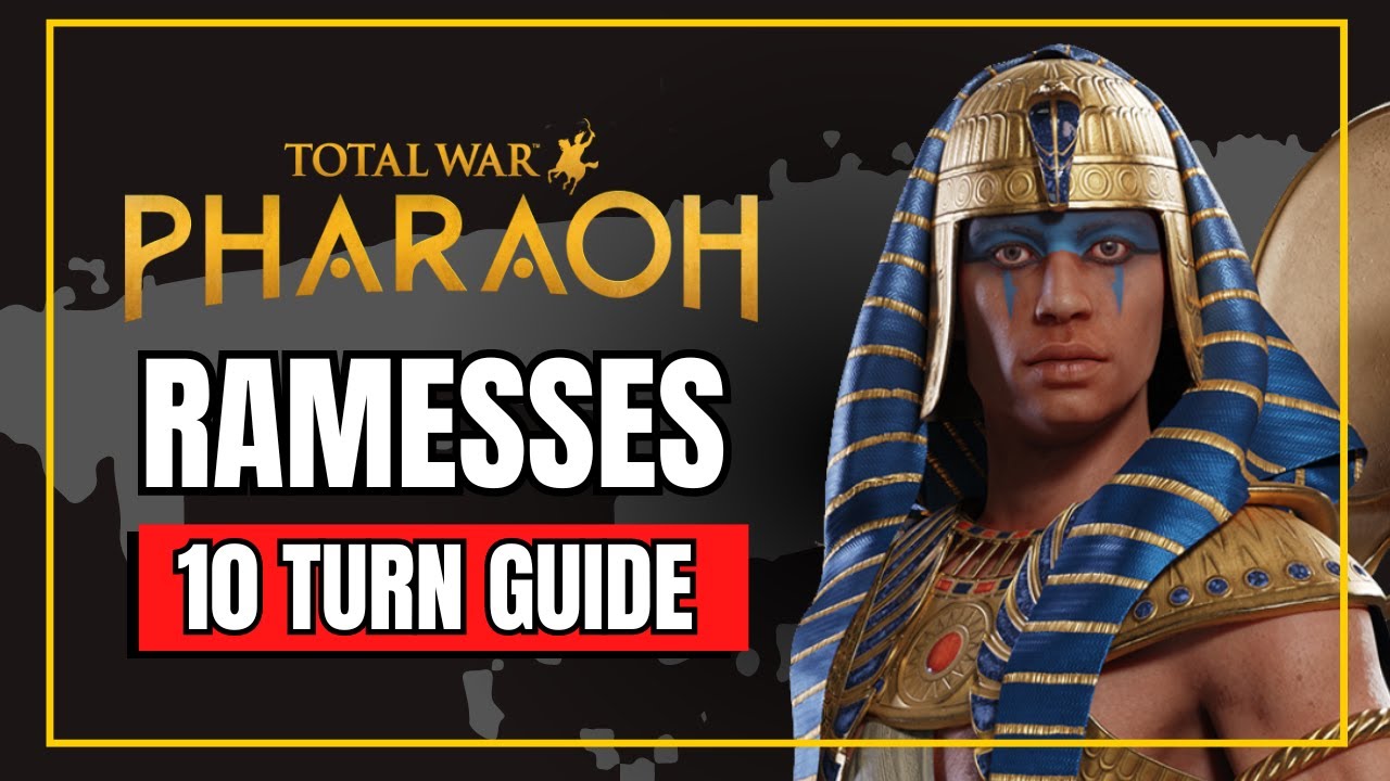 Рамсес &mdash; руководство по первым 10 ходам за 5 минут! Total War: PHARAOH (легендарный уровень сложн...