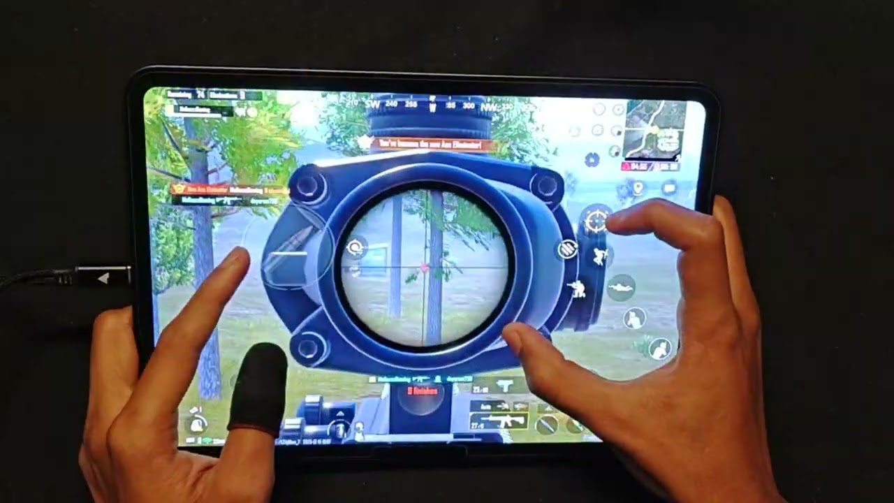 iPad pro m4 7th generation bgmi test 🔥HDR + 60 FPS BGMI HANDCAM Gameplay/ Best sensitivity BGMI test