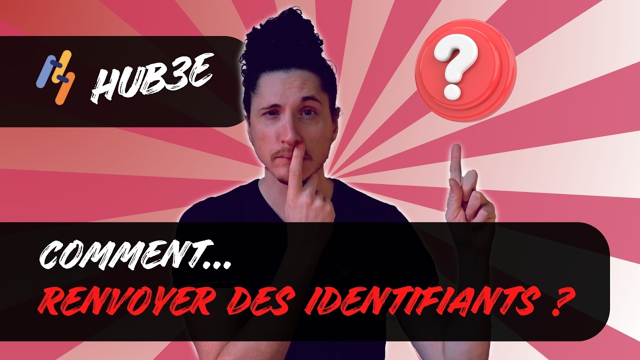 Hub3E | Récupérer, renvoyer et réinitialiser les identifiants