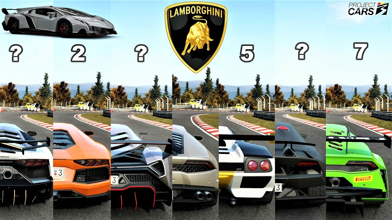 Project Cars 3 Top  Fastest || Lamborghini Cars || Top Speed Battle || Brutal Engine Sounds