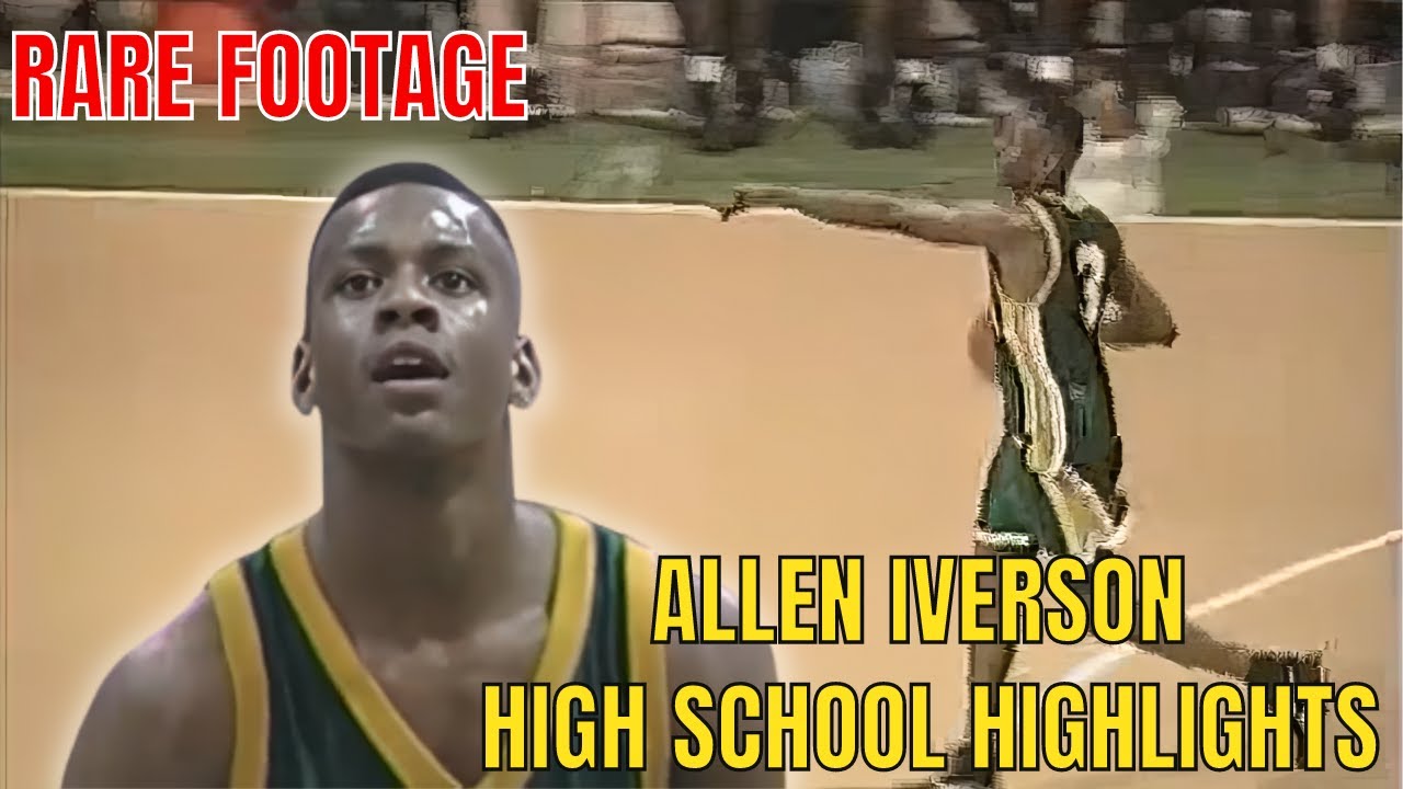 ALLEN IVERSON RARE HIGHSCHOOL HIGHLIGHTS [38 PTS VS HOPEWELL BLUE DEVILS] | MARCH 13, 1993