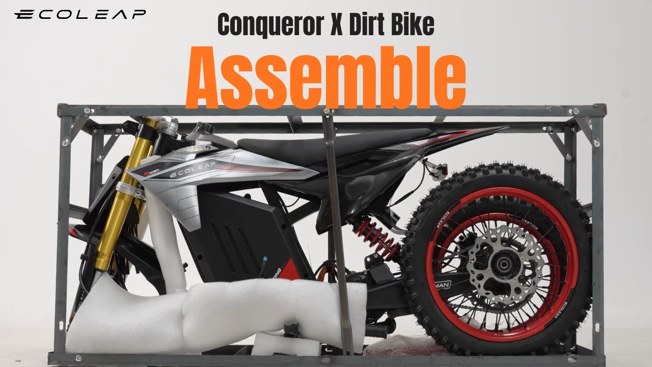 Building the 37MPH Beast! 🏁 Ecoleap Conqueror X Electric Dirt Bike Unboxing & Setup