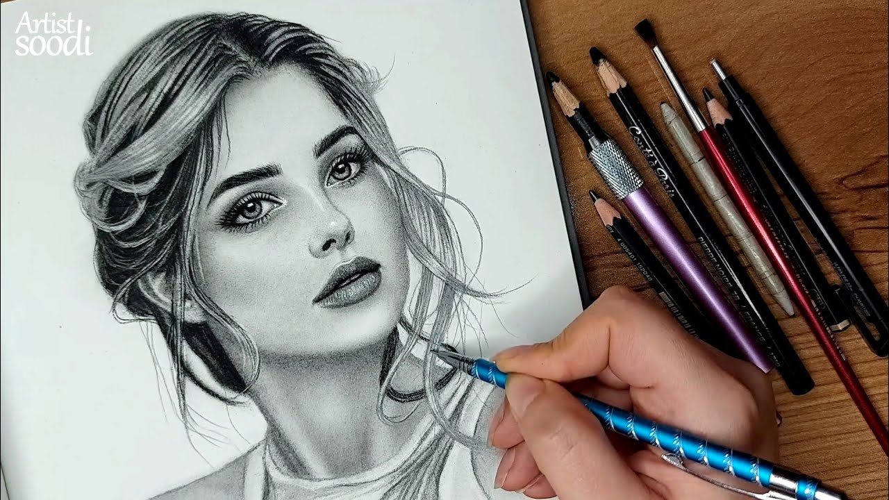 Realistic Pencil Portrait Timelapse | Watch It Come to Life