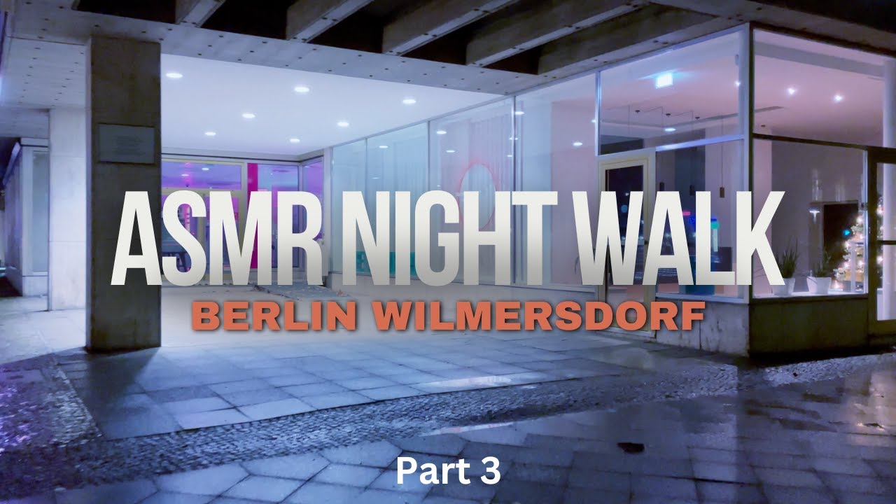 Berlin Wilmersdorf Night Walk in 4K HDR (#003) #asmr